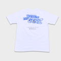 A white shirt with a print that says 'BLESSED BE THY GAINZ' and "'GOD'S STRENGTH UNTO YOU' PHILIPPIANS 4:13".